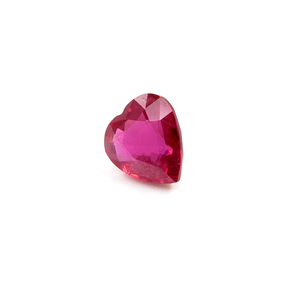 100% Natural Mozambique Unheated <b>Ruby</b> Gemstones Reddish Pink Color Heart Cut 1.26 Carat July Birthstone for Making Pendant - Product Image 2