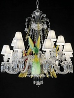 Lustre Bakarat en cristal, luminaire décoratif en forme de perroquet pour club-house et hall