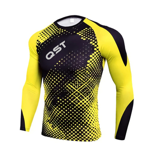 QST เสื้อกีฬาแขนยาวแบบเต็มตัวสำหรับฝึกกิโมโน BJJ Jiu Jitsu พิมพ์ลายได้ตามต้องการ - Product Image 1