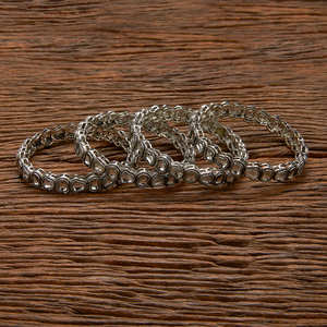 กำไลชุบสารออกซิไดซ์แบบคลาสสิกพร้อมเครื่องประดับแฟชั่นเทียมส่งออกในอินเดีย - Product Image 1