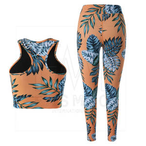 Meilleur fournisseur pour femmes Ensembles de yoga personnalisables Deux pièces Motif solide Tendance Vêtements grande taille des meilleurs fabricants - Product Image 3