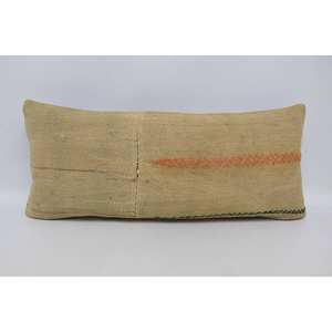 Almohada de lana estampada Vintage bohemia de lujo 16x36 pulgadas acento decorativo estilo tejido portátil para ropa de cama y vacaciones de Navidad - Product Image 1