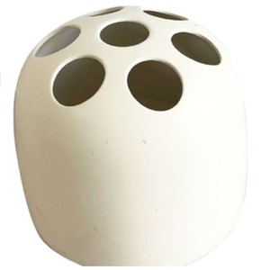 Mini paragüero elegante en forma de huevo en acero inoxidable con acabado elegante, perfecto para la decoración y el almacenamiento del hogar en interiores - Product Image 1