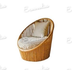 Silla con brazo de caña de estilo tradicional de diseño de lujo moderno, silla de exterior de bambú Natural para jardín, sala de estar, parque, dormitorio, uso - Product Image 3