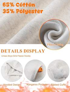 Sudadera con Capucha Premium para Niños de Otoño, con Tela 100% Poliéster, Acabado Suave, Ofrece Calidez, Comodidad y un Estilo Moderno - Product Image 6