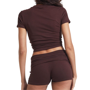 Chándal de verano elegante y cómodo Cómodo Fácil de usar 100% algodón Cintura con cordón Chándales de verano - Product Image 2