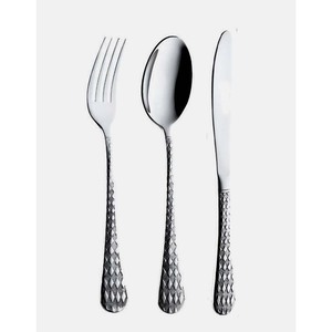 Couverts en acier inoxydable de haute qualité, titane mat cuillère de mariage fourchette service à salade avec poignée de conception de brindille - Product Image 2