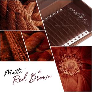 Extensions de cils Charmlash en gros, cils individuels bruns, extensions de cils individuelles en volume, volume russe, brun mat - Product Image 5