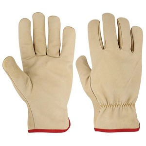 Gants de protection de conducteur avec logo personnalisé Gants de travail en cuir souple pour la conduite Gants de sécurité en cuir - Product Image 4