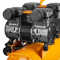 Compresseur d'air à piston silencieux sans huile 2980W 8 bars 0,27m³/min avec réservoir 50L 220V Pompe à air portable pour peinture au pistolet/réparation automobile/décoration