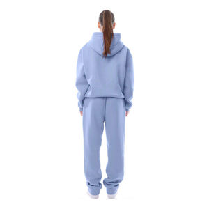 Conjunto Deportivo para Mujer, Sudadera con Cremallera y Pantalones Jogger, Conjunto de Dos Piezas, Ropa Informal para Estar en Casa, Mezcla de Algodón - Product Image 4