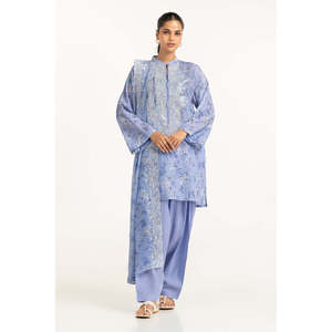 IUSTKSD-694 Traje Casual de Verano de 3 Piezas con Estampado y Bordado para Clima Cálido - Product Image 3