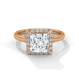 Venta caliente Compromiso Boda Unisex 925 Anillo de plata esterlina Leb Grown Diamond Jewelry Anillo de alta calidad - Product Image 3