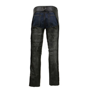 Chaps d'équitation en cuir de qualité supérieure Chaps en cuir de moto pour hommes fabriqués au Pakistan - Product Image 6