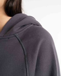 Custom Made Solid Color Regular 2 Piece Sweatshirt Baggy <b>Jogger</b> Set Breathable Vintage <b>crop</b> top two piece tracksuits for women - Product Image 6