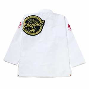 Conjuntos de Uniformes Profesionales de Kimono Gi para BJJ de Corte Brasileño para Judo en Tejido Modal Pearl Weave con Diseño Personalizado - Product Image 2