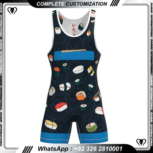 Costume de lutte jaune personnalisé Acheter Singlet de qualité pour la lutte - Product Image 2