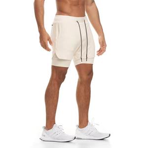 Pantalones Cortos Deportivos Ajustados de Marca Personalizada Más Vendidos en 2025, de Alta Calidad, Secado Rápido, Transpirables, Negros, 100% Algodón, con Cordón Amarillo, Casuales - Product Image 2
