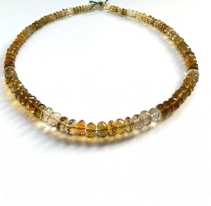 ลูกปัดควอตซ์สีน้ำผึ้งทรงเหลี่ยมคุณภาพสูง AAA ลูกปัดธรรมชาติสำหรับทำเครื่องประดับอัญมณี - Product Image 5