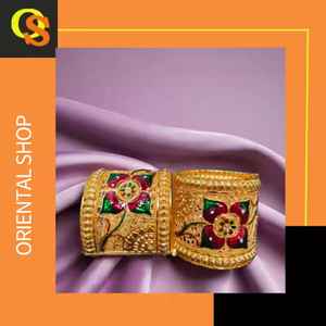 High Quality <b>Bangles</b> <b>Set</b> with 22K Gold Plated Modern Style <b>Bangles</b> <b>Set</b> for Women Wear Jewelry by Exporters - Product Image 3