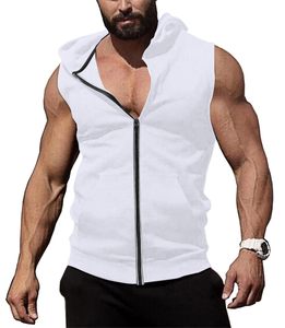 Sudadera sin mangas ajustada para hombre, ropa de gimnasio para entrenamiento, culturismo y rendimiento. - Product Image 1