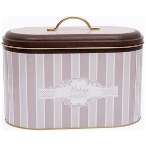 Elegance Boîte à pain en métal 9.8L avec poignée 178x338x200mm Stockage et récipient pour aliments - Product Image 2