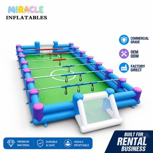Terrain <span class=keywords><strong>de</strong></span> Foosball Gonflable Commercial pour Activités <span class=keywords><strong>de</strong></span> Team Building, Événements Scolaires et Location <span class=keywords><strong>de</strong></span> Fêtes - Product Image 1