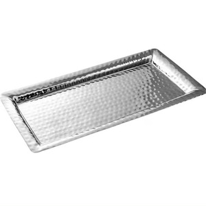 Modern Design Stainless Steel Serving Plate Silver Color Food Tray Customized Color Logo High Standard Quality Restaurant <b>Home</b> - Product Image 4