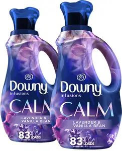 Downy Infusionen Wäschedecke-Softener flüssig, beruhigender Duft, Lavender und Vanillebohne, 56 Fl Unzen (Packung mit 2)