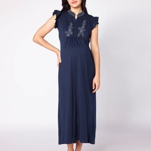 Chemise de nuit en coton, vêtement de nuit confortable, doux, respirant, longue robe de nuit pour un usage quotidien - Product Image 6