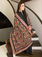 Châles indiens Banjara de luxe, nouveau design, écharpes en soie faites à la main, style antique, pour femmes, avec broderies et travail de miroirs, ensembles de foulards de mode