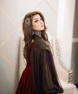 Robe de fête et de mariage afghan en velours afghan fait à la main traditionnel brodé pour femmes robe tribale taille personnalisée robes pour femmes à vendre 117 - Product Image 2