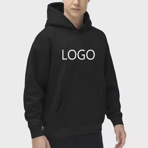 Sudadera con capucha de diseñador de peso pesado para hombre 450gsm algodón Essentials logotipo personalizado sin cuerda suéter liso Streetwear 100% algodón Sudadera con capucha - Product Image 2