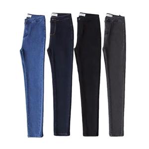 Pantalones vaqueros holgados transpirables de talla grande personalizados para mujer, pantalones vaqueros acampanados Vintage para verano, ropa de calle, corte holgado para mujer - Product Image 1