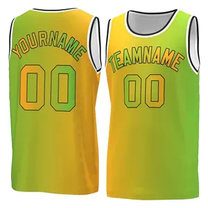 Individuelles Basketballtrikot mit bedruckten Nummern und Buchstaben personalisiertes Sporttrikot Polyester für Herren