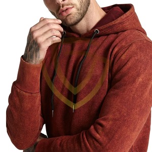 Survêtement d'hiver personnalisé pour homme, style streetwear, délavé à l'acide, confortable, respirant, à capuche, motif uni doux - Product Image 6