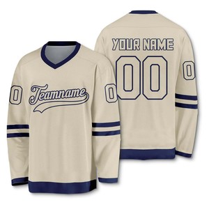 Venta al por mayor de camisetas auténticas de hockey sobre hielo, uniformes de equipo bordados personalizados, tela duradera Reversible, calidad profesional, servicio OEM ODM - Product Image 3