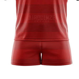 Ensemble de vêtements de football de style dernier cri pour hommes, uniforme de rugby et de football respirant avec chemise sublimée, vêtements d'équipe à vendre - Product Image 5