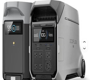 Station d'alimentation portable Eco Flows DEL-TA Pro 3 neuve, 120V et 240V, 8000W, livrée avec 2 panneaux solaires et une batterie supplémentaire - Product Image 3