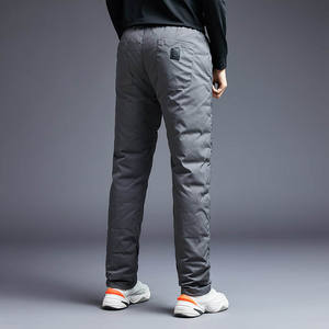 2024 New Winter Male White Duck Down Pants <b>Men</b> Streetwear Thicken <b>Thermal</b> Trousers Warm Pants With Pockets - Product Image 3