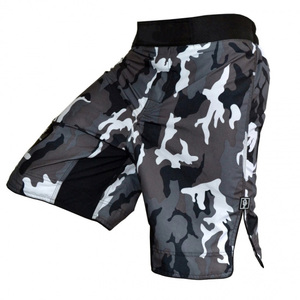 BJJ MMA กางเกงขาสั้นออกกำลังกายยืดได้โลโก้ออกแบบได้ตามต้องการ - Product Image 1