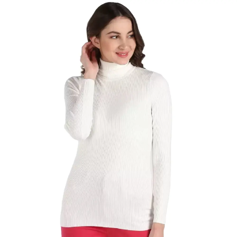 Suéter de manga larga para mujer, Jersey de punto de cuello alto, moda de invierno, calidad Premium y precio barato, fabricante