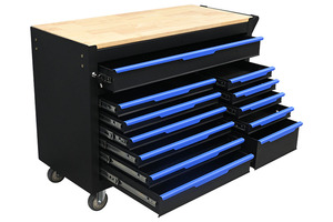 Oem Heavy Duty 12-Drawer kim loại bàn làm việc với bánh xe cho nhà để xe và hội thảo lưu trữ - Product Image 2