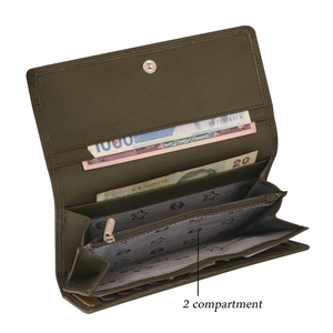 2025 nouveau Design en cuir véritable fermeture éclair portefeuilles pour femmes Logo personnalisé disponible sac à main avec longue longueur fabriqué en inde - Product Image 2