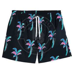 Short de bain décontracté 100% coton confortable pour homme avec motif solide Personnalisable Logo Design fabriqué en usine Maillot de bain à la mode - Product Image 6