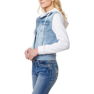 Chaqueta Vaquera de Diseño Moderno para Mujer, 100% Algodón, Acolchada, Transpirable, de Secado Rápido, Chaqueta Vaquera de Invierno Más Vendida - Product Image 6