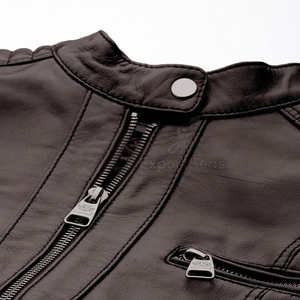 Veste de moto en cuir PU pour homme, style 2026, best-seller, légère, coupe-vent, idéale pour le printemps, service OEM disponible - Product Image 4