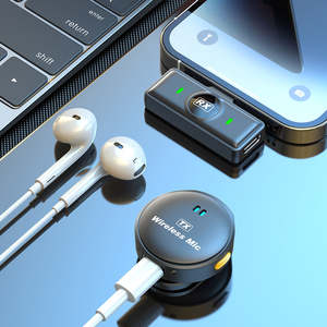 Wholesale Mini Wireless Type C Lavalier <b>Microphone</b> Clip for Mobile Phone Interview Recording - Product Image 4