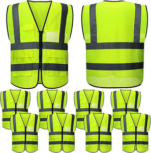 Gilet de sécurité réfléchissant haute visibilité personnalisé, vente chaude, respirant, en microfibre, plusieurs tailles, OEM, vêtements de travail, construction - Product Image 1