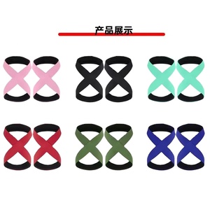 Correas Acolchadas en Forma de 8 para Levantamiento de Pesas, Correas de Muñeca para Levantamiento de Pesas, Entrenamiento de Fuerza, Dominadas, Barra Horizontal, Gimnasio, Fitness - Product Image 5